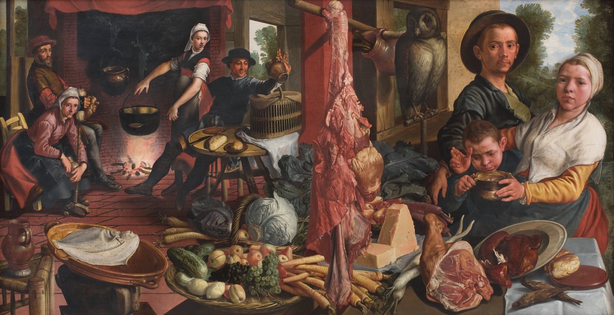 A Cozinha Gorda. Uma alegoria de Pieter Aertsen