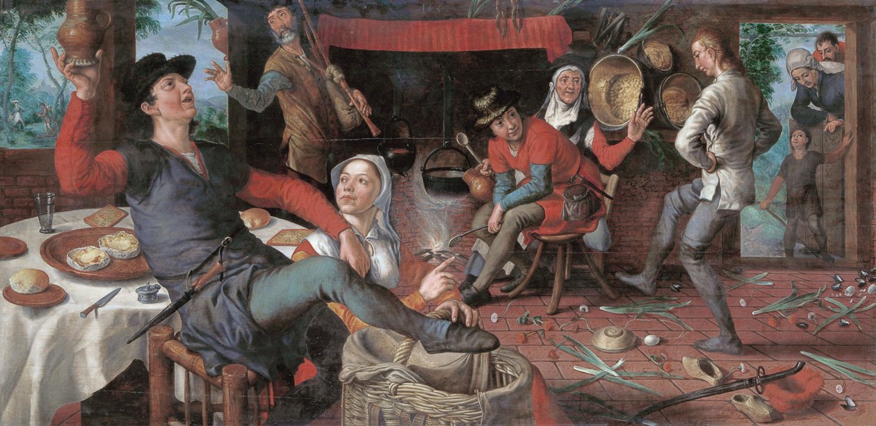 A dança dos ovos de Pieter Aertsen