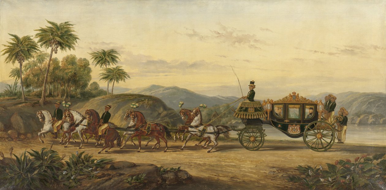 O treinador de Mangkoe Nagoro IV de Pieter Alardus Haaxman