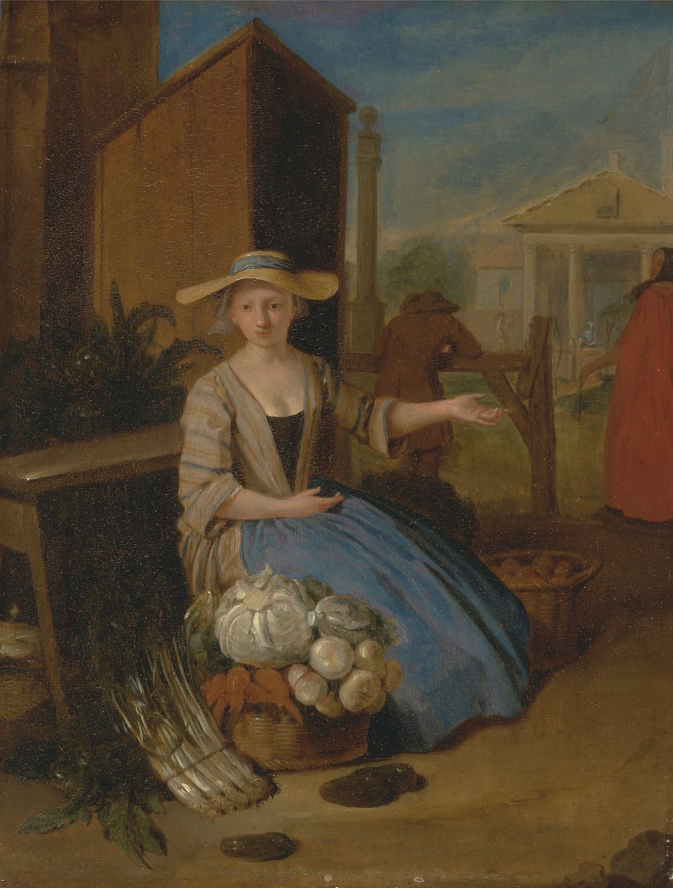 Vendedor de legumes, Covent Garden de Pieter Angillis