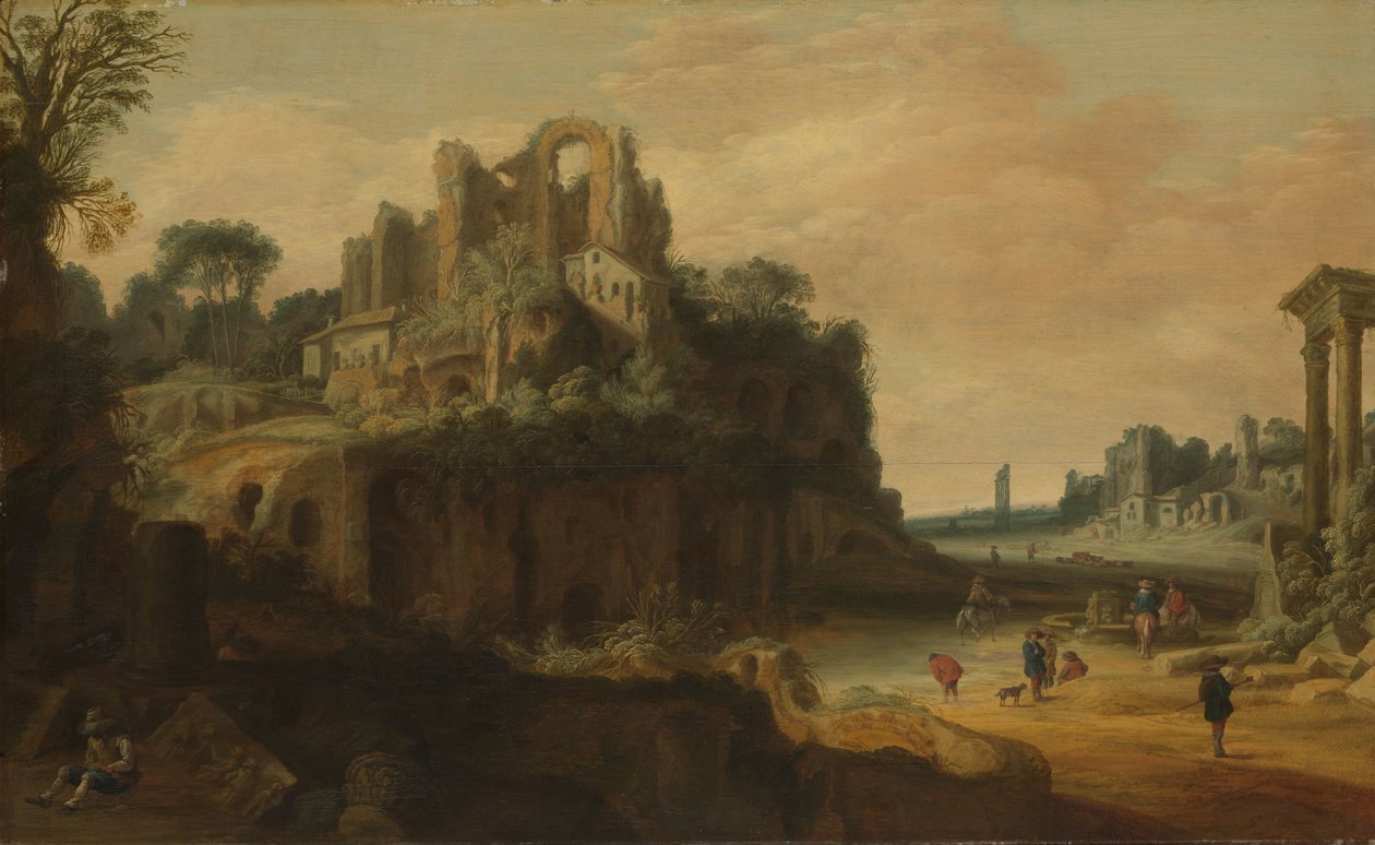 Paisagem Romana com Ruínas de Pieter Anthonisz van Groenewegen