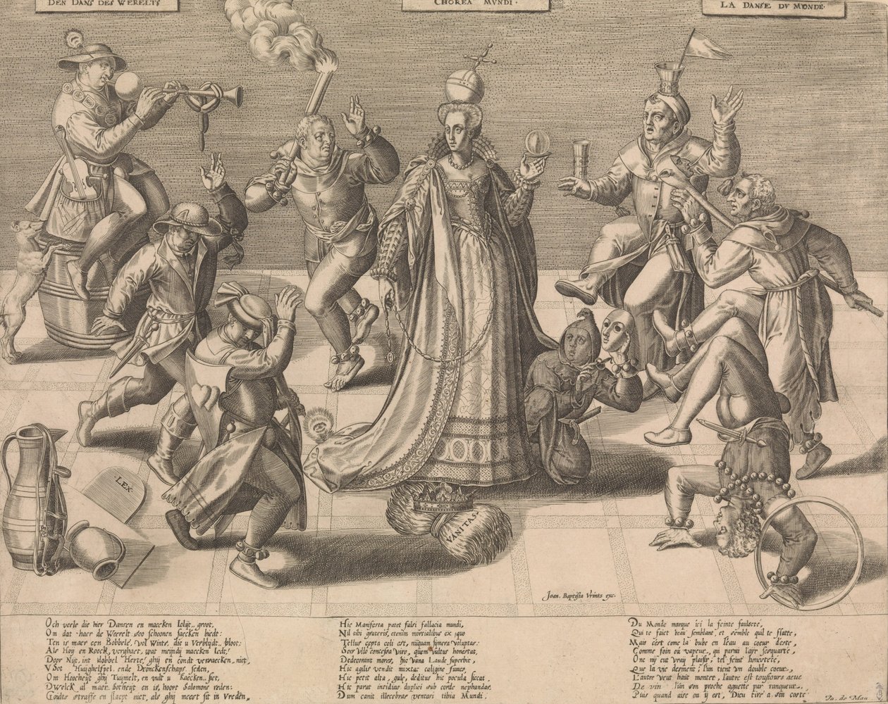 A Dança do Mundo, meados do século XVI. de Pieter Balten.