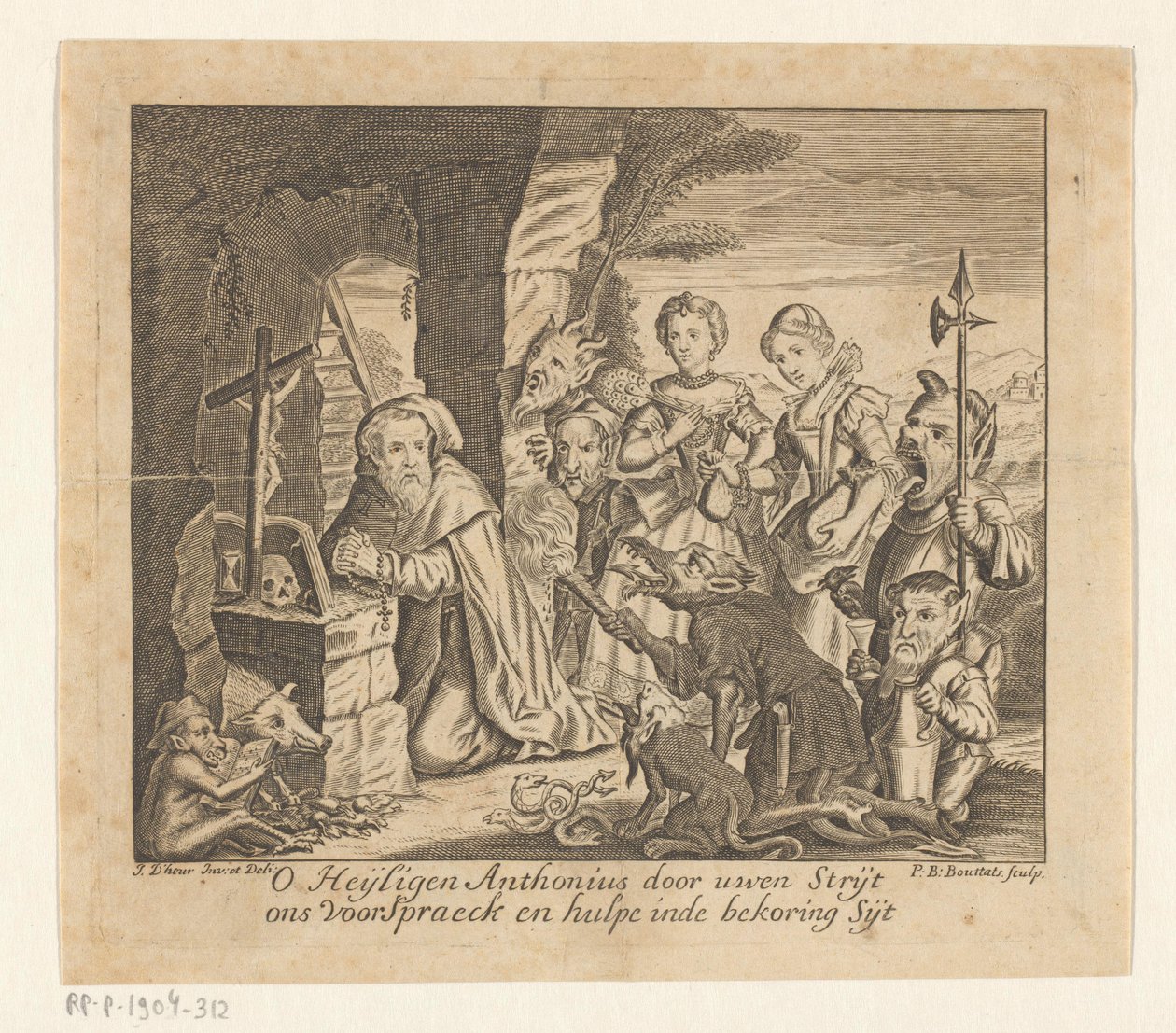 Tentação de Santo António de Pieter Balthasar Bouttats
