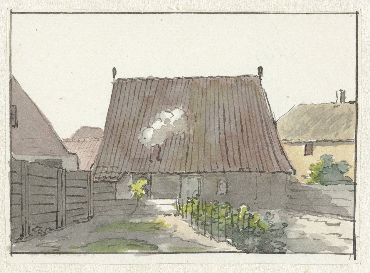 Casa com quintal de Pieter Bartholomeusz. Barbiers