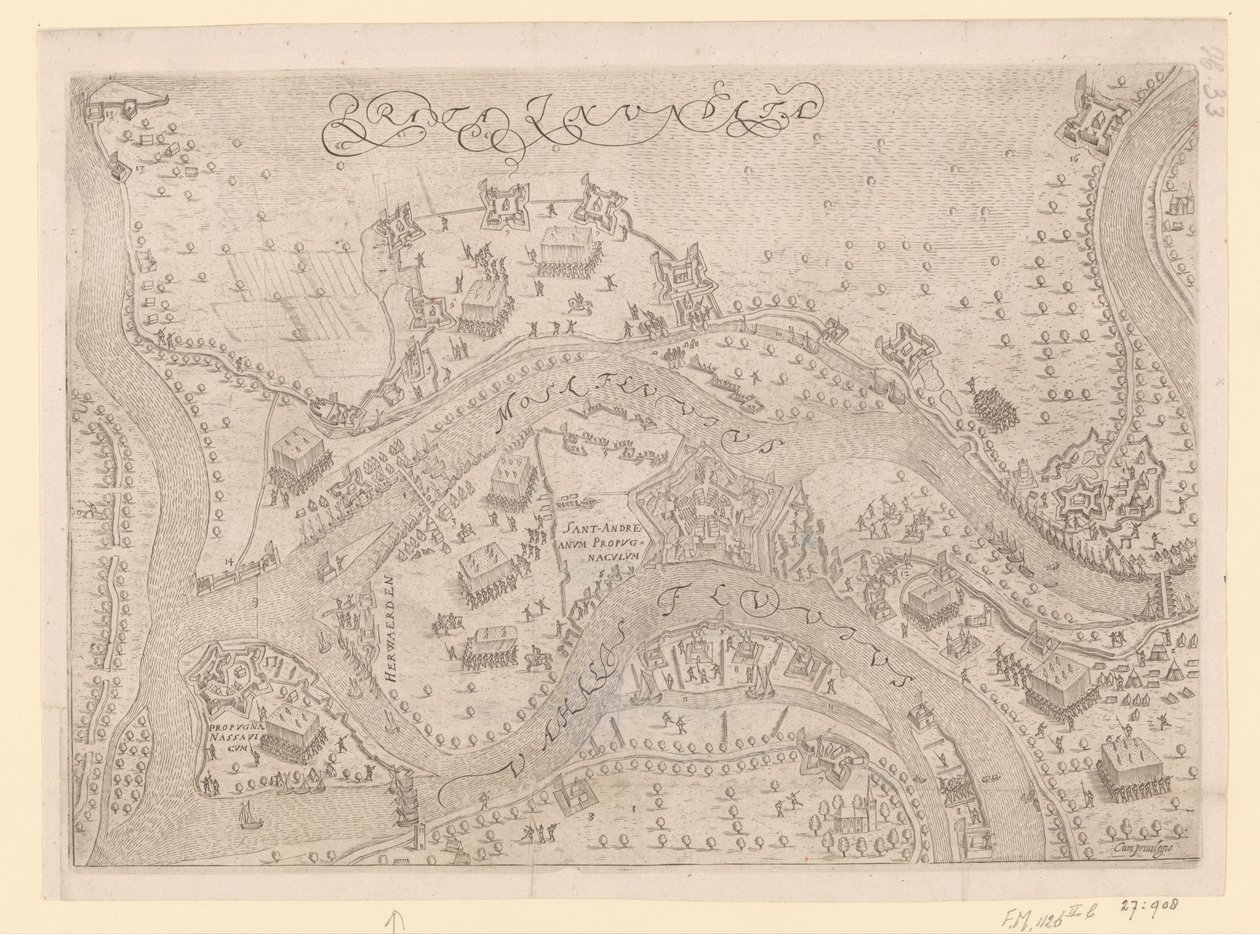 Cerco e captura de St Andrews por Maurice, 1600 de Pieter Bast