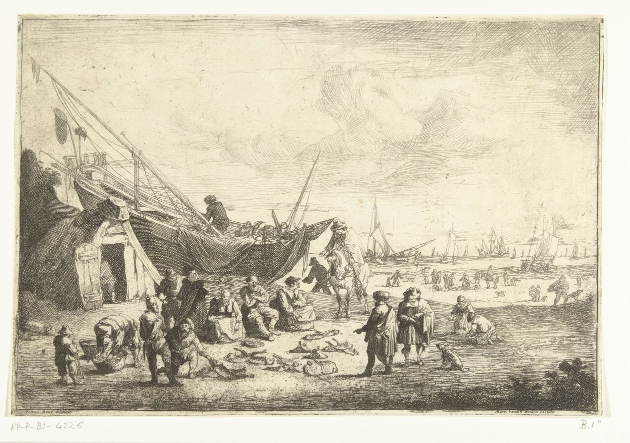 Vismarkt em Scheveningen de Pieter Bout