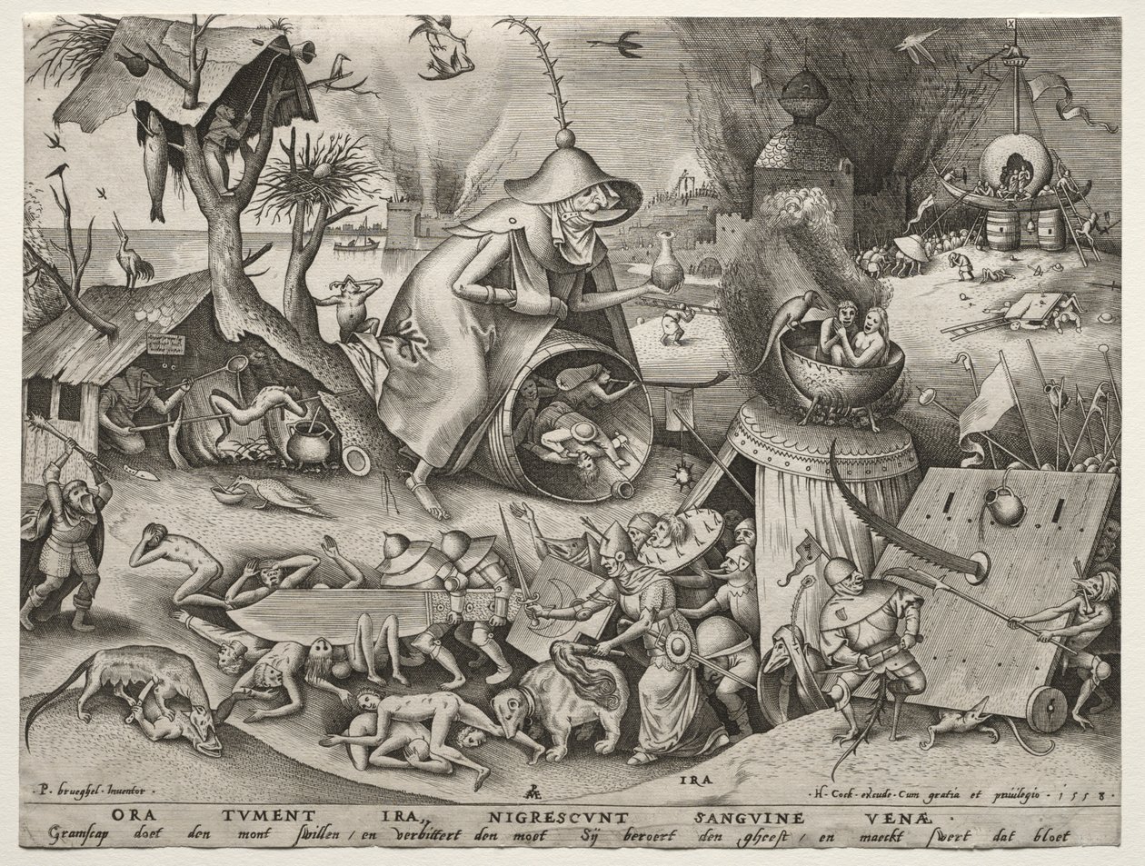 Os Sete Pecados Capitais: Raiva de Pieter Bruegel