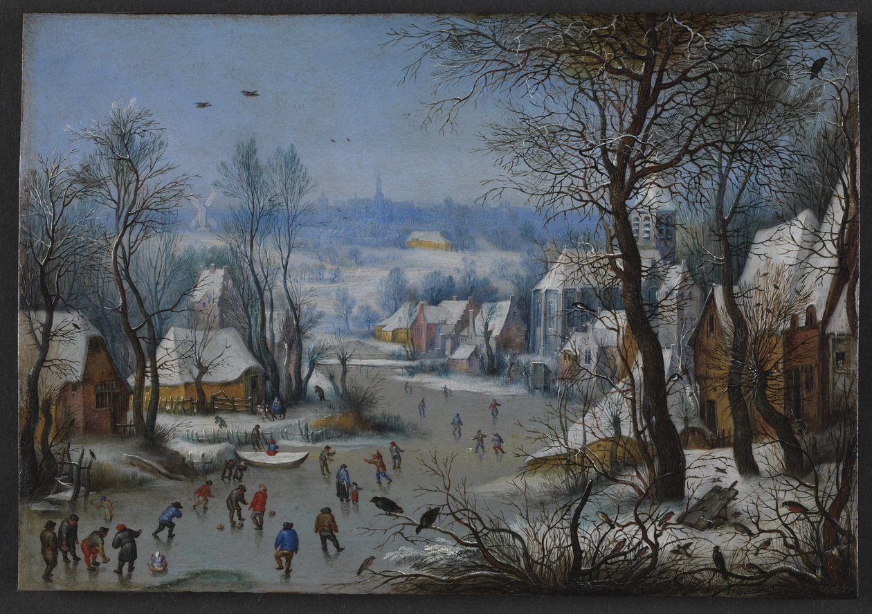 Cenário de inverno de Pieter Bruegel d.Æ.