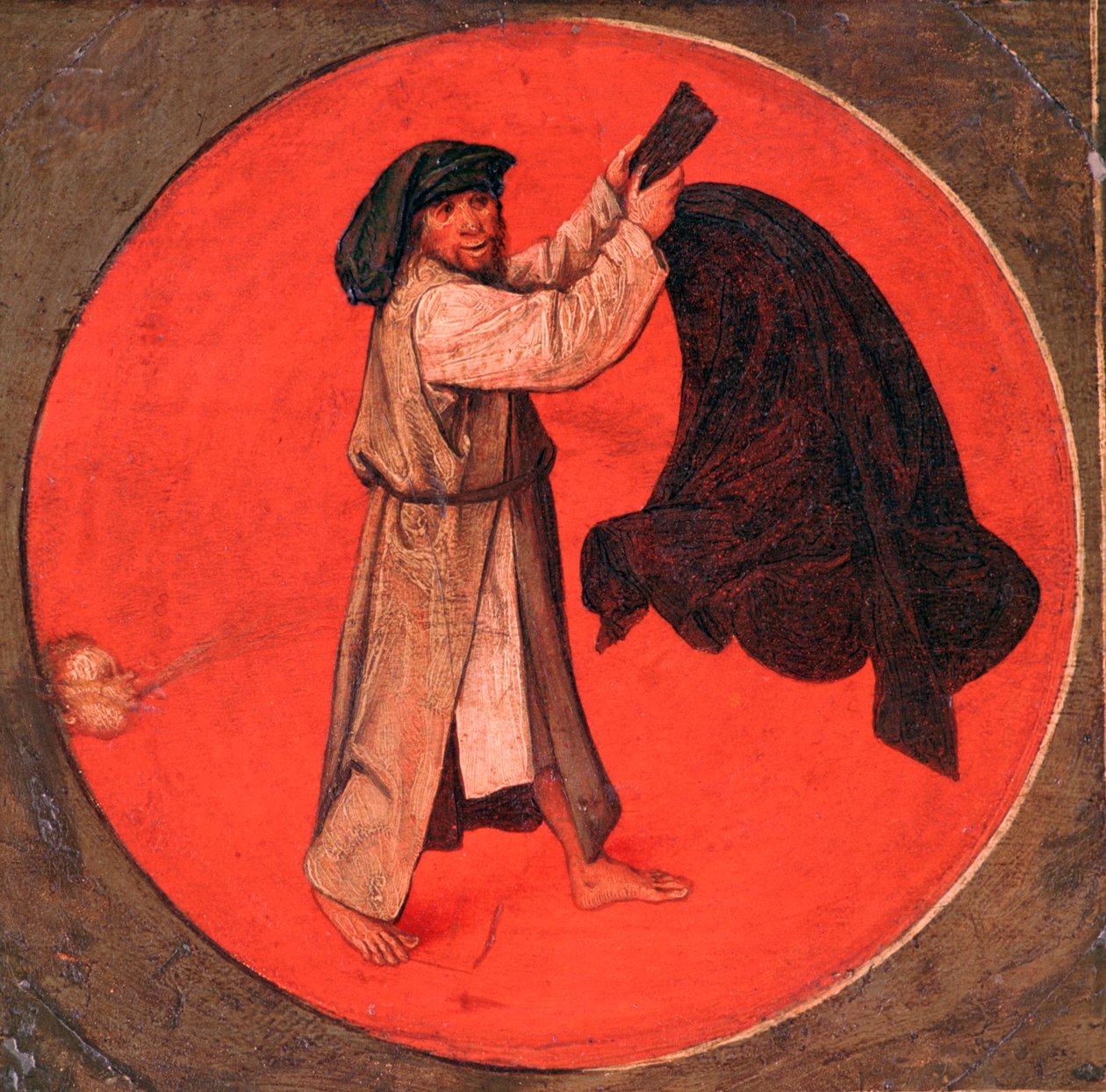 Ele sacode o casaco de acordo com o vento, c1558-1560 de Pieter Bruegel the Elder