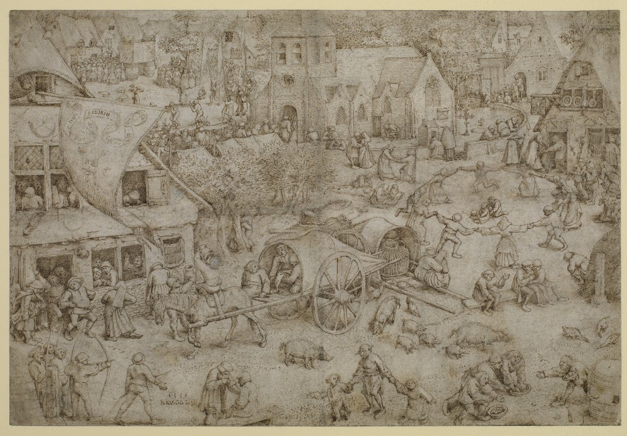Feira de Hoboken, 1559 de Pieter Bruegel the Elder