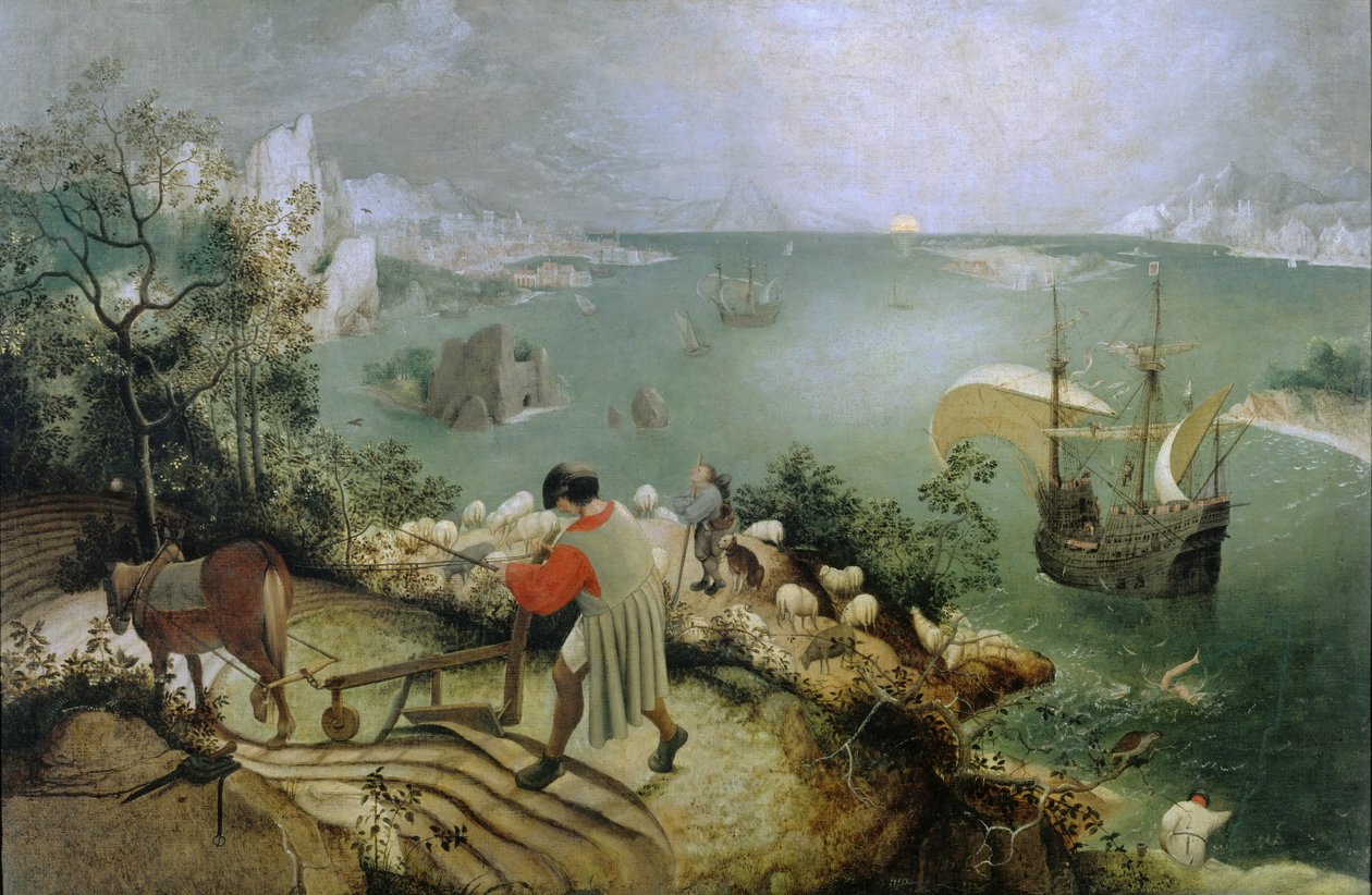 Paisagem com a queda de Ícaro de Pieter Bruegel the Elder