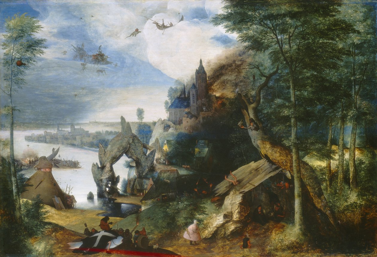 Tentação de St.Anthony, c.1550-75 de Pieter Bruegel the Elder