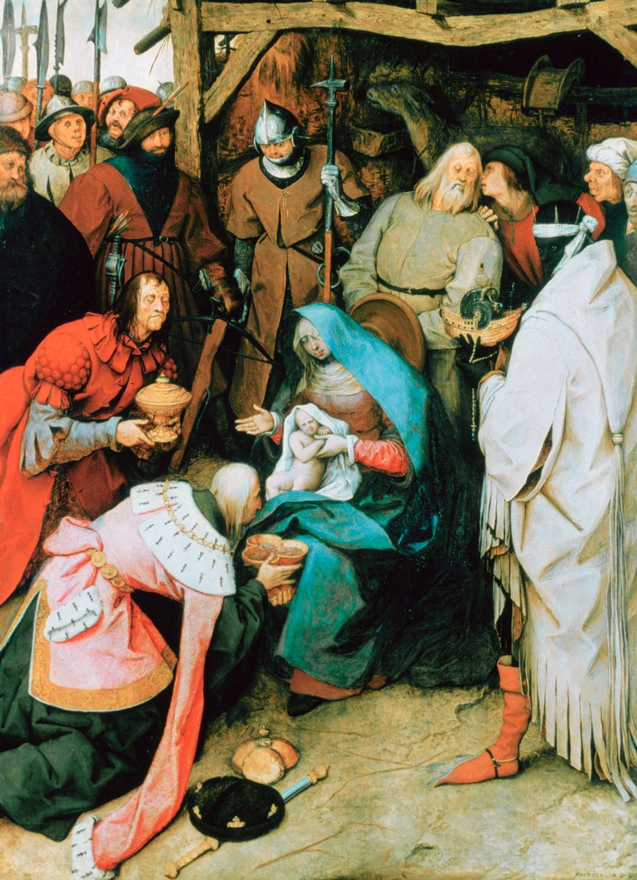 A Adoração dos Reis, 1564 de Pieter Bruegel the Elder