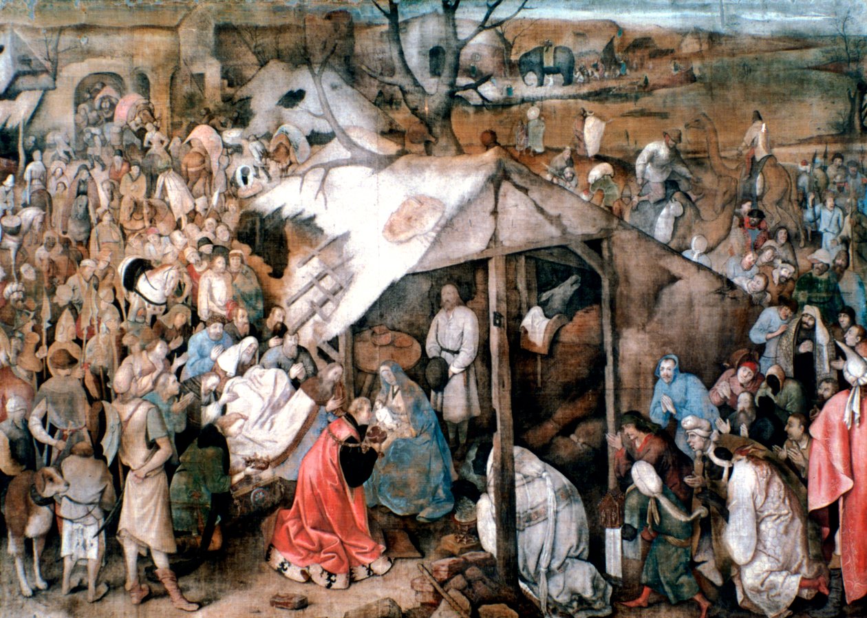 A Adoração dos Reis, c1556-1562 de Pieter Bruegel the Elder