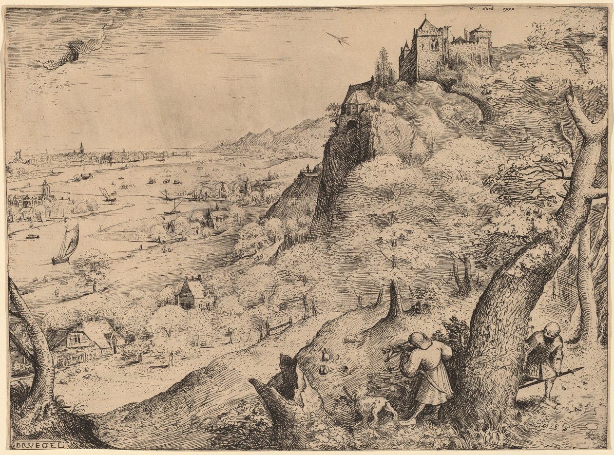 Os caçadores de coelhos de Pieter Bruegel the Elder