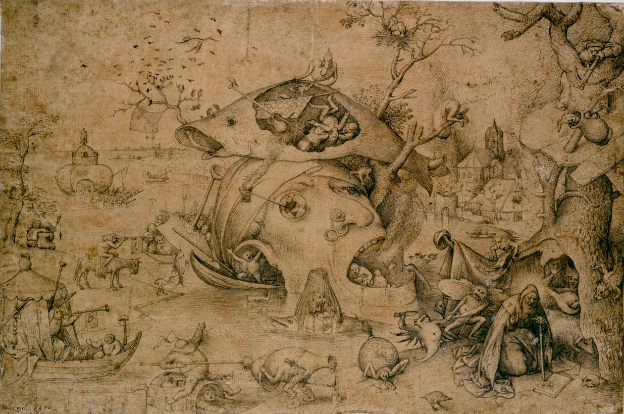 A Tentação de Santo António, séc. de Pieter Bruegel the Elder