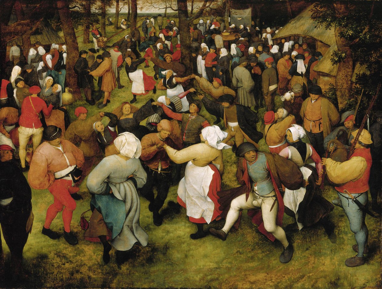 A dança do casamento de Pieter Brueghel the Elder