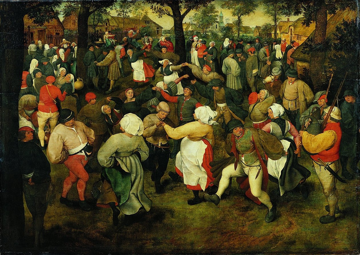 A dança do casamento de Pieter Brueghel the Elder
