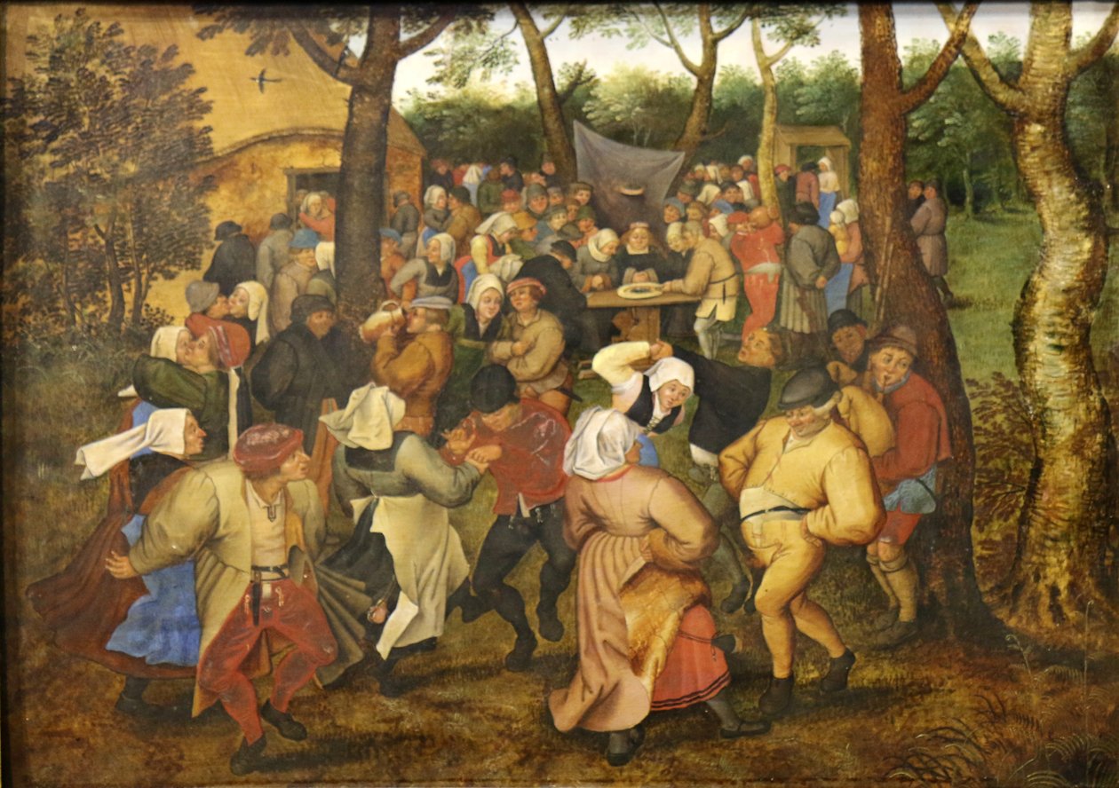 Dança de casamento. de Pieter Brueghel the Younger