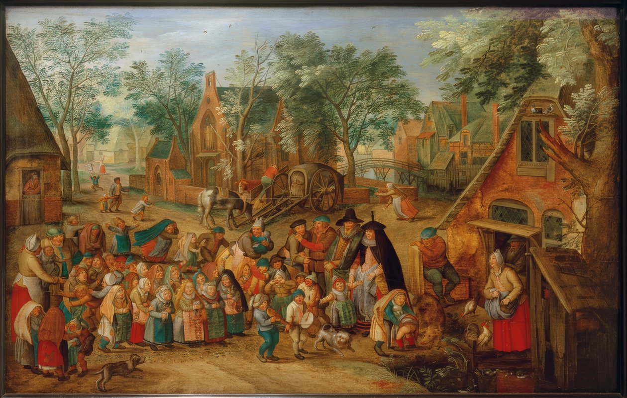O jogo Noiva de Pentecostes de Pieter Brueghel the Younger