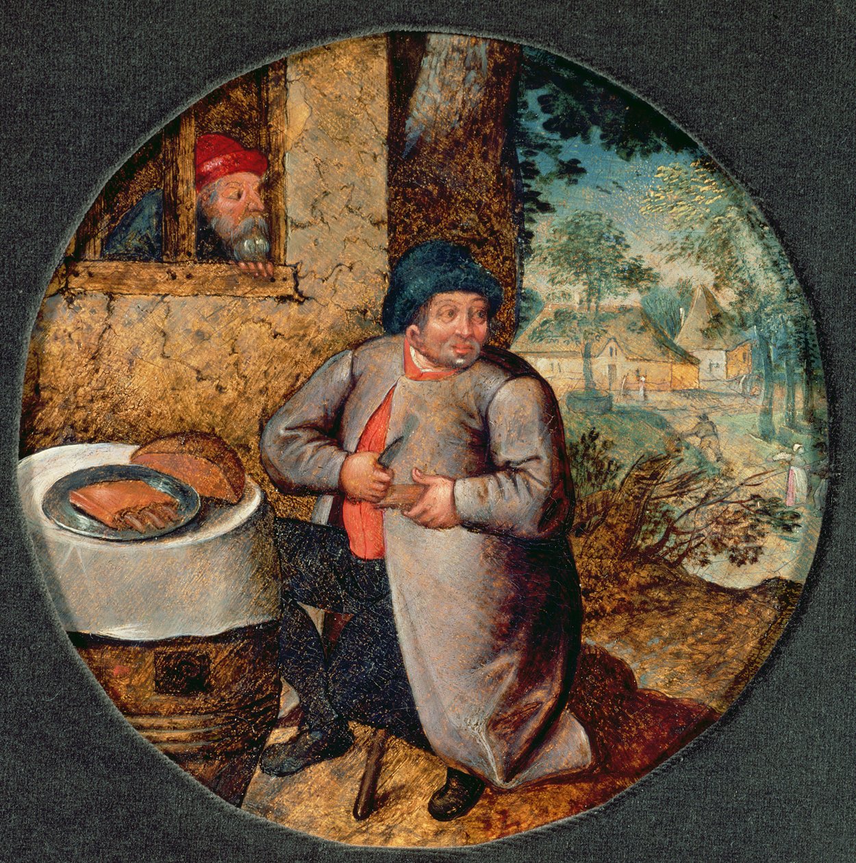 Provérbio Flamengo: Gula (painel) de Pieter Brueghel the Younger