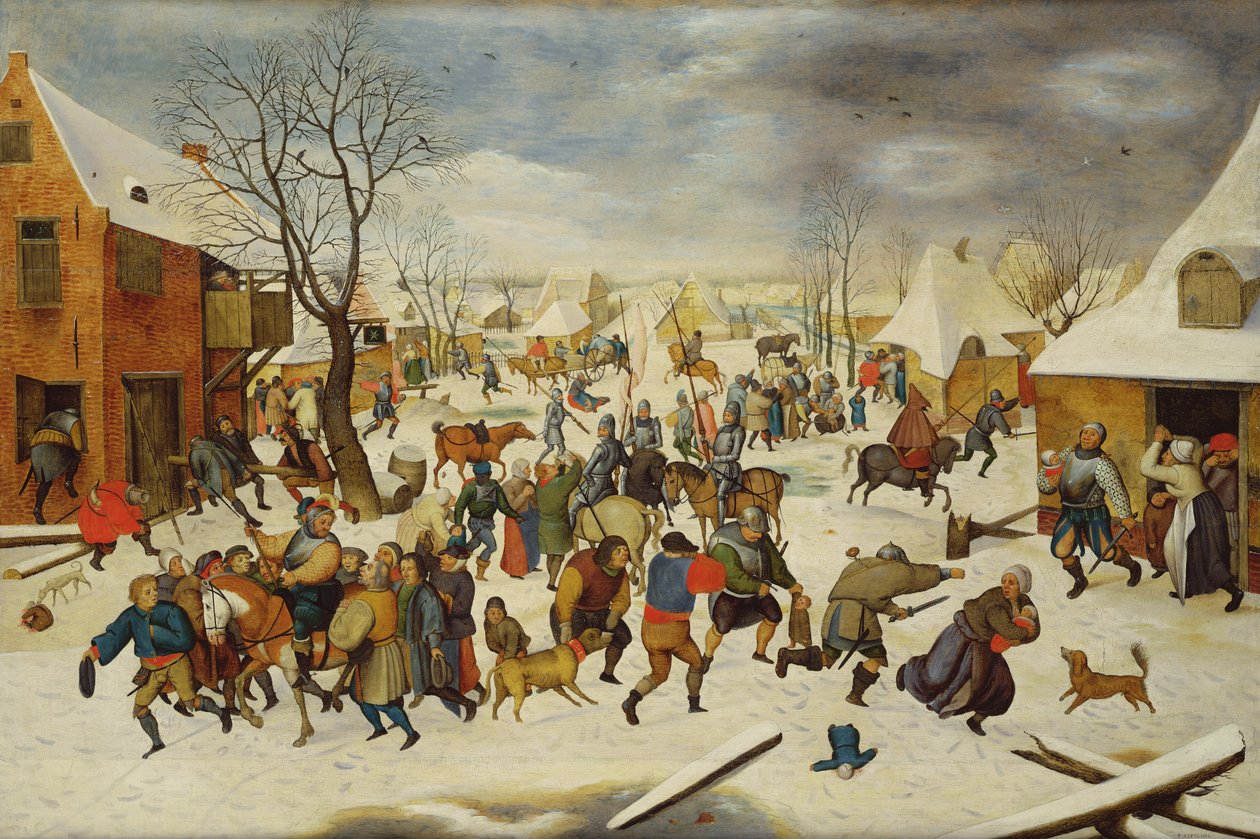 Massacre dos Inocentes (não é o mesmo que 10020) de Pieter Brueghel the Younger