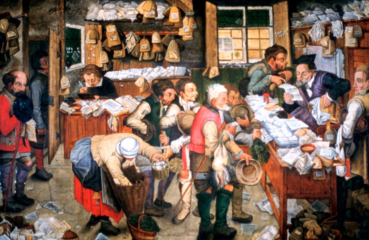 Dia do aluguel, c1584-1638 de Pieter Brueghel the Younger