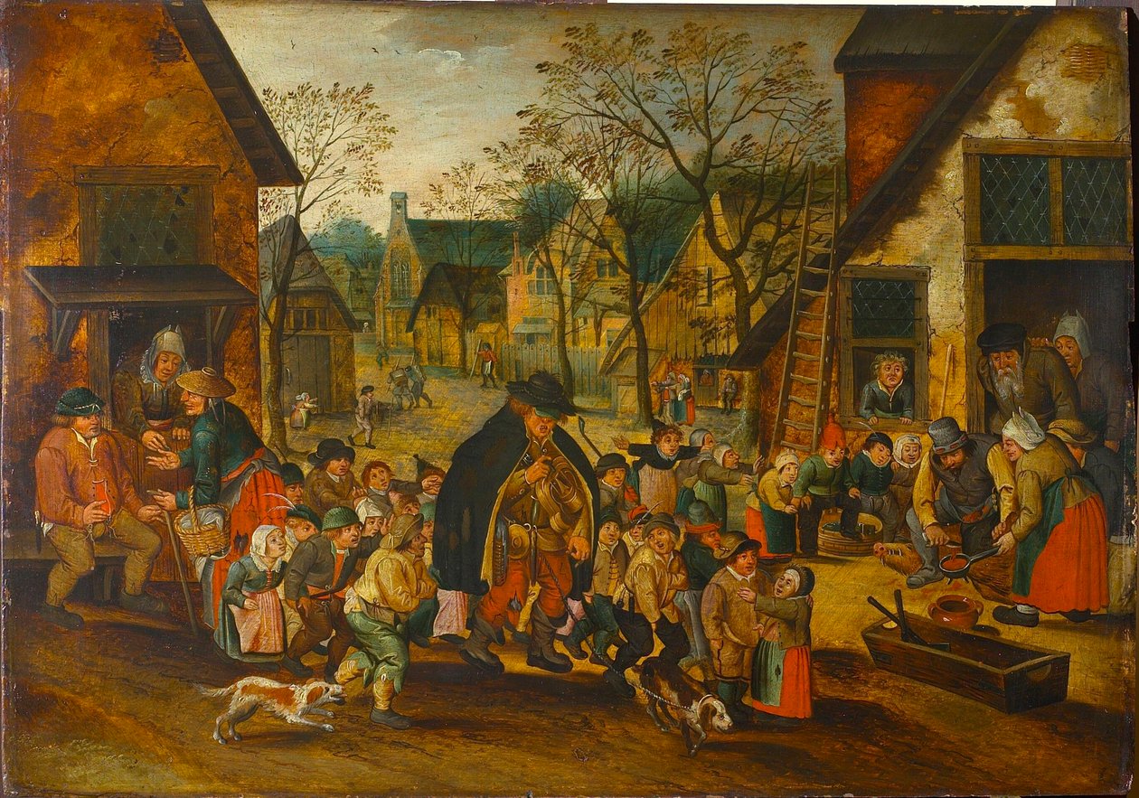 The Blind Hurdy-Gurdy Player, c. 1610. de Pieter Brueghel the Younger