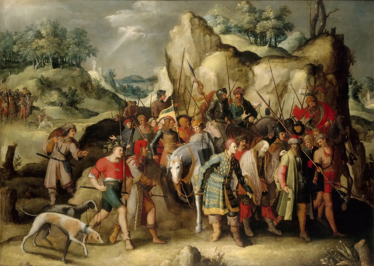 A conversão de São Paulo. de Pieter Brueghel the Younger