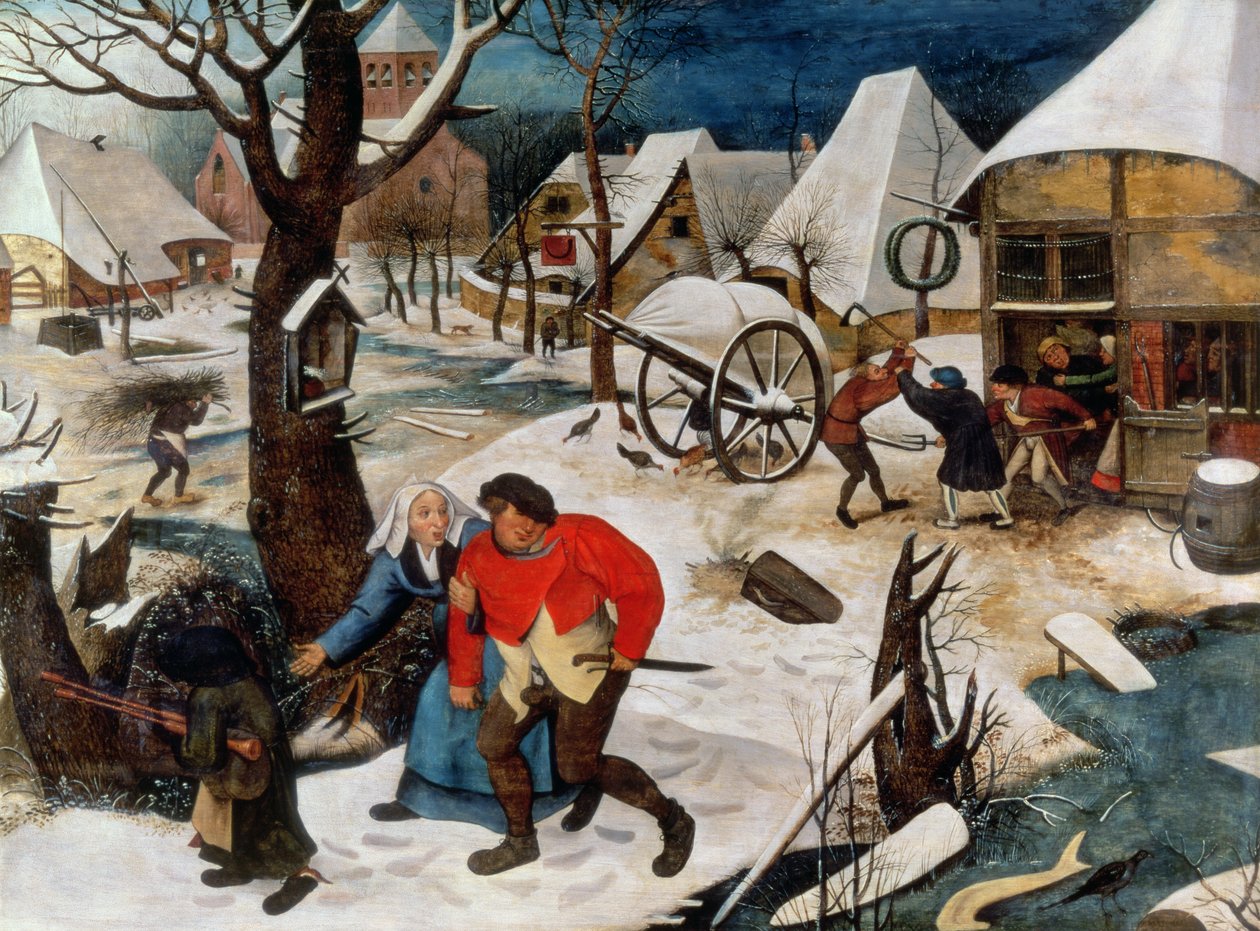 O bêbado sendo levado para casa (painel) de Pieter Brueghel the Younger