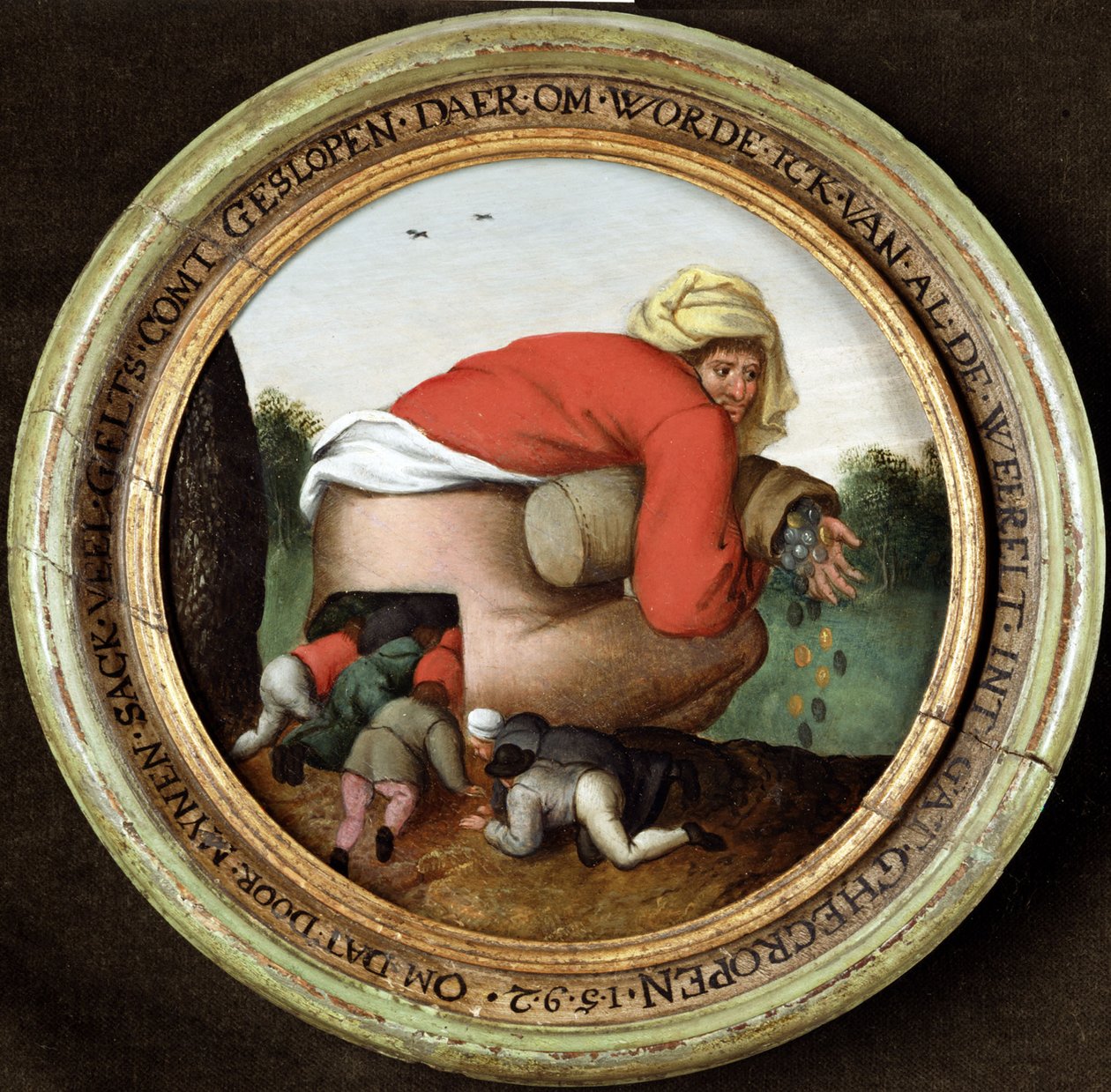 Os bajuladores de Pieter Brueghel the Younger