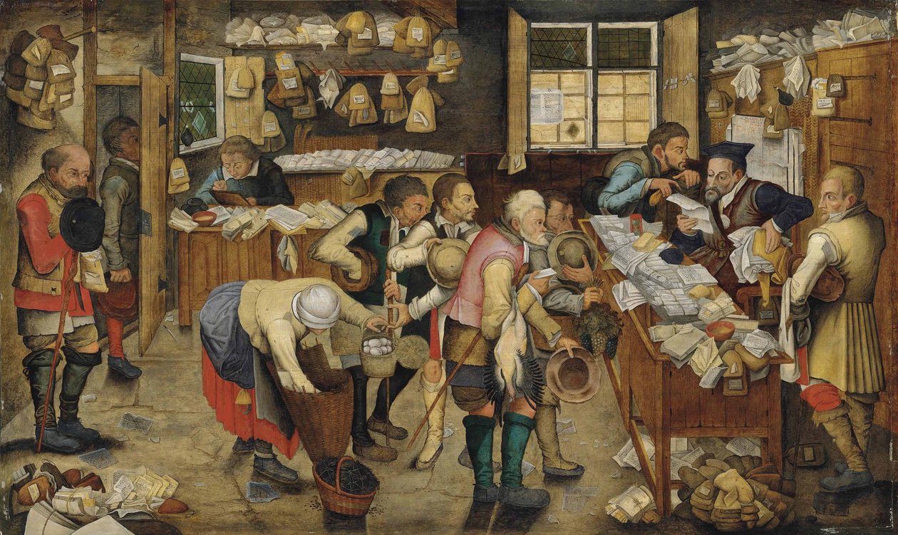O pagamento dos dízimos (O Advogado do Campo) de Pieter Brueghel the Younger