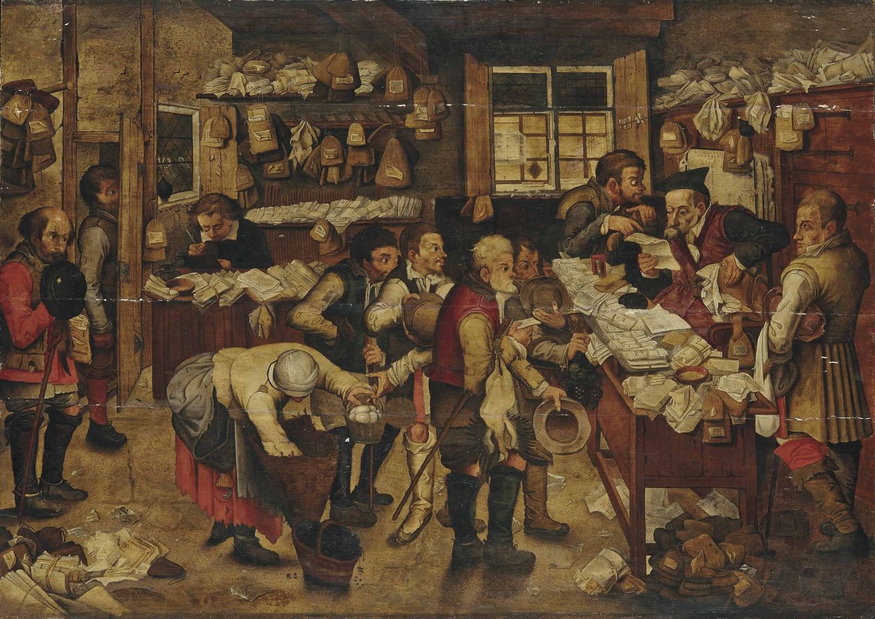 O pagamento dos dízimos de Pieter Brueghel the Younger