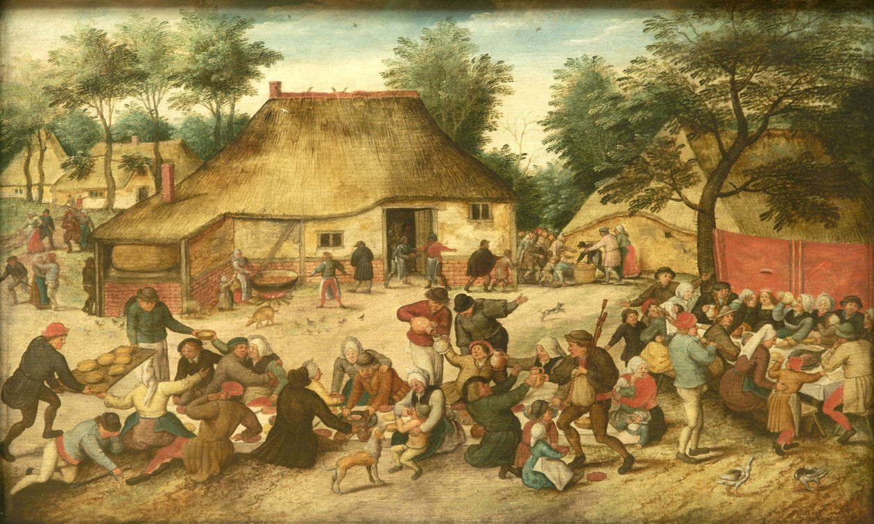 O casamento dos camponeses de Pieter Brueghel the Younger