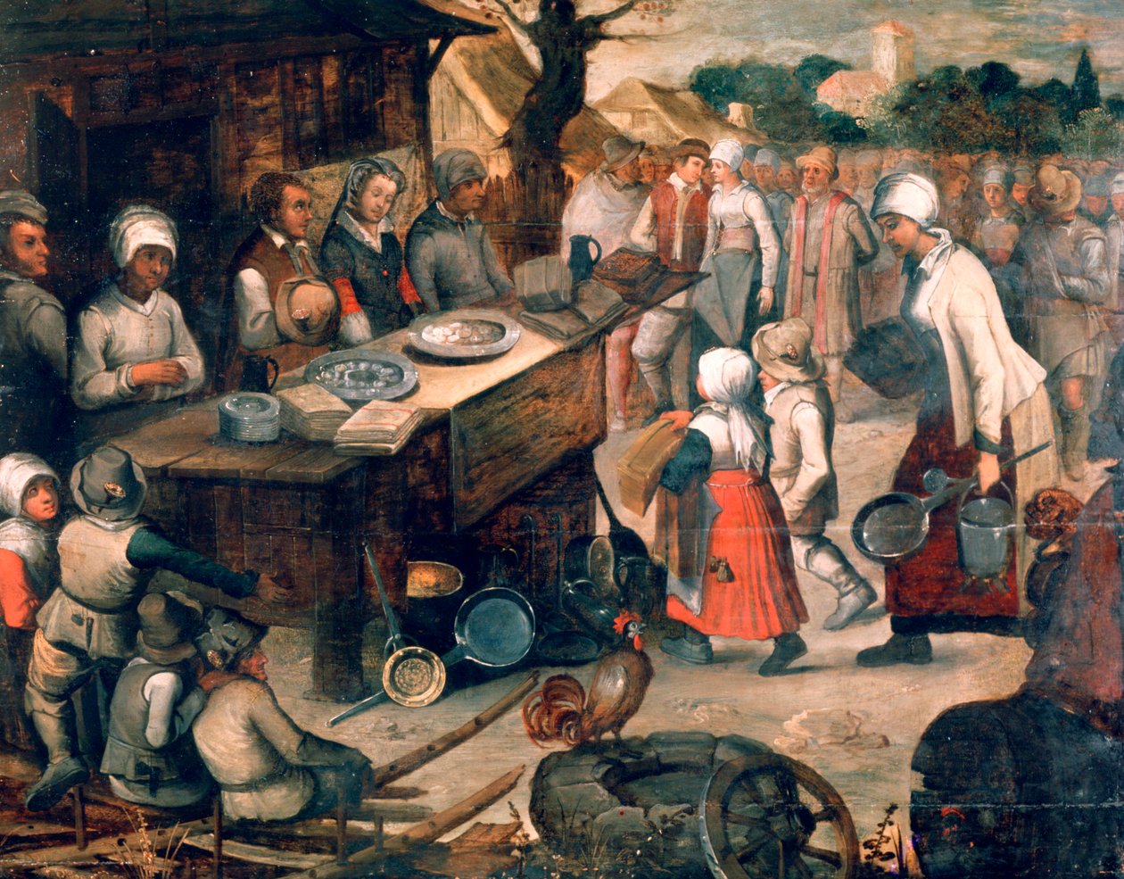 A apresentação de presentes, c1584-1638 de Pieter Brueghel the Younger