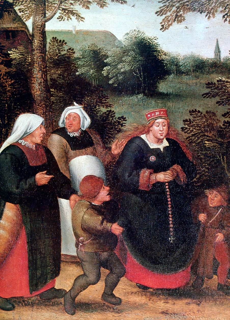 A procissão da noiva, c1584-1638 de Pieter Brueghel the Younger