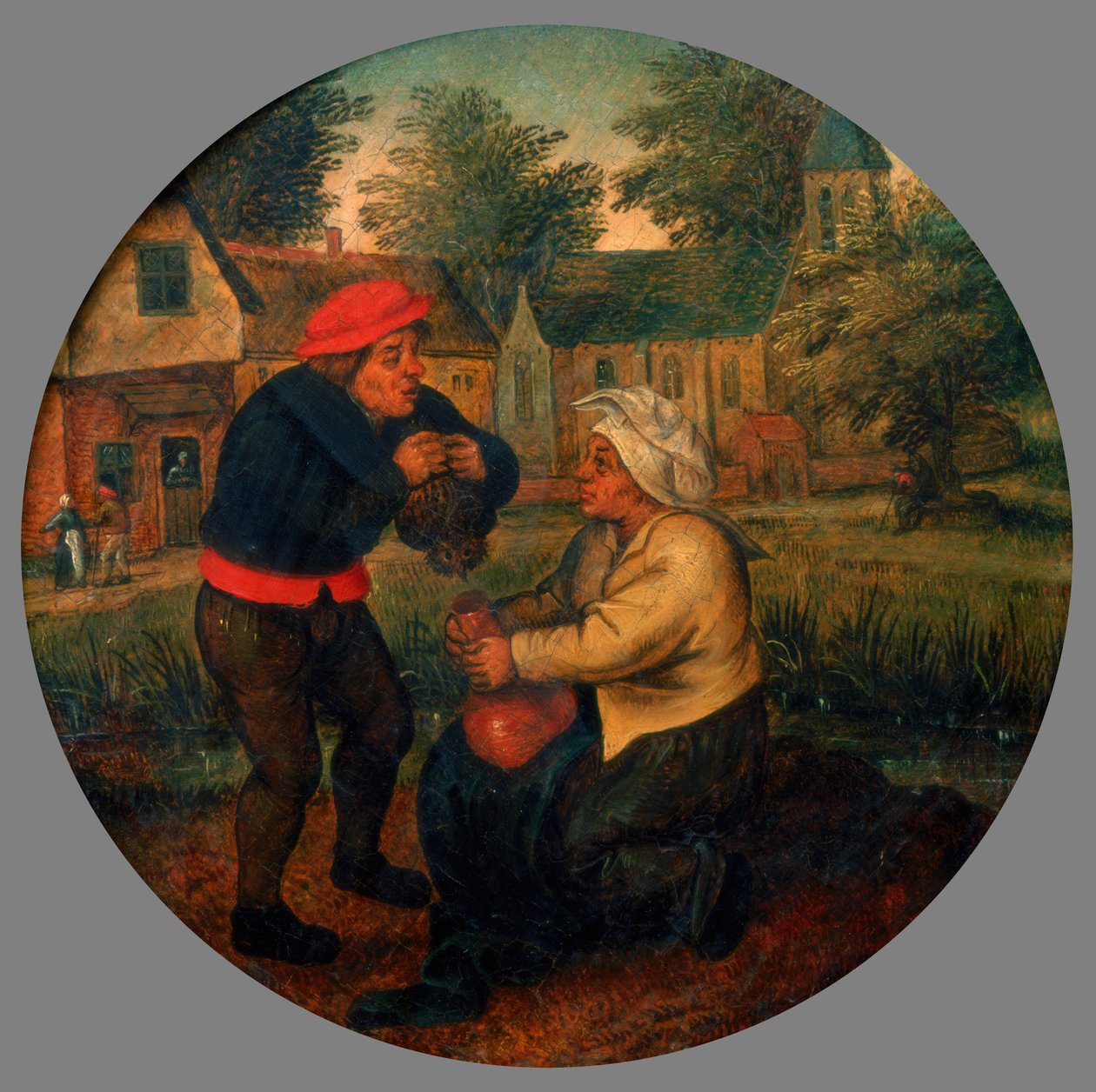 Provérbio flamengo não identificado, final do século XVI e XVII de Pieter Brueghel the Younger
