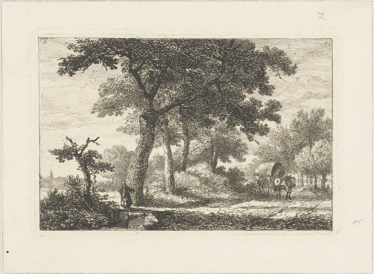Paisagem com carroça coberta
Paisagens aquáticas (título da série) de Pieter Casper Christ
