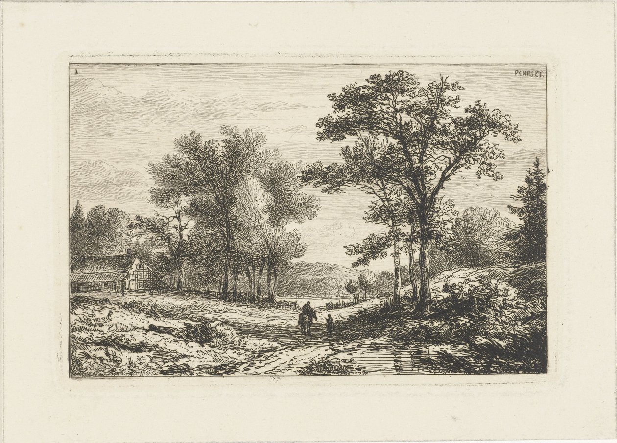 Paisagem com cavaleiro
Paisagens aquáticas (título da série) de Pieter Casper Christ