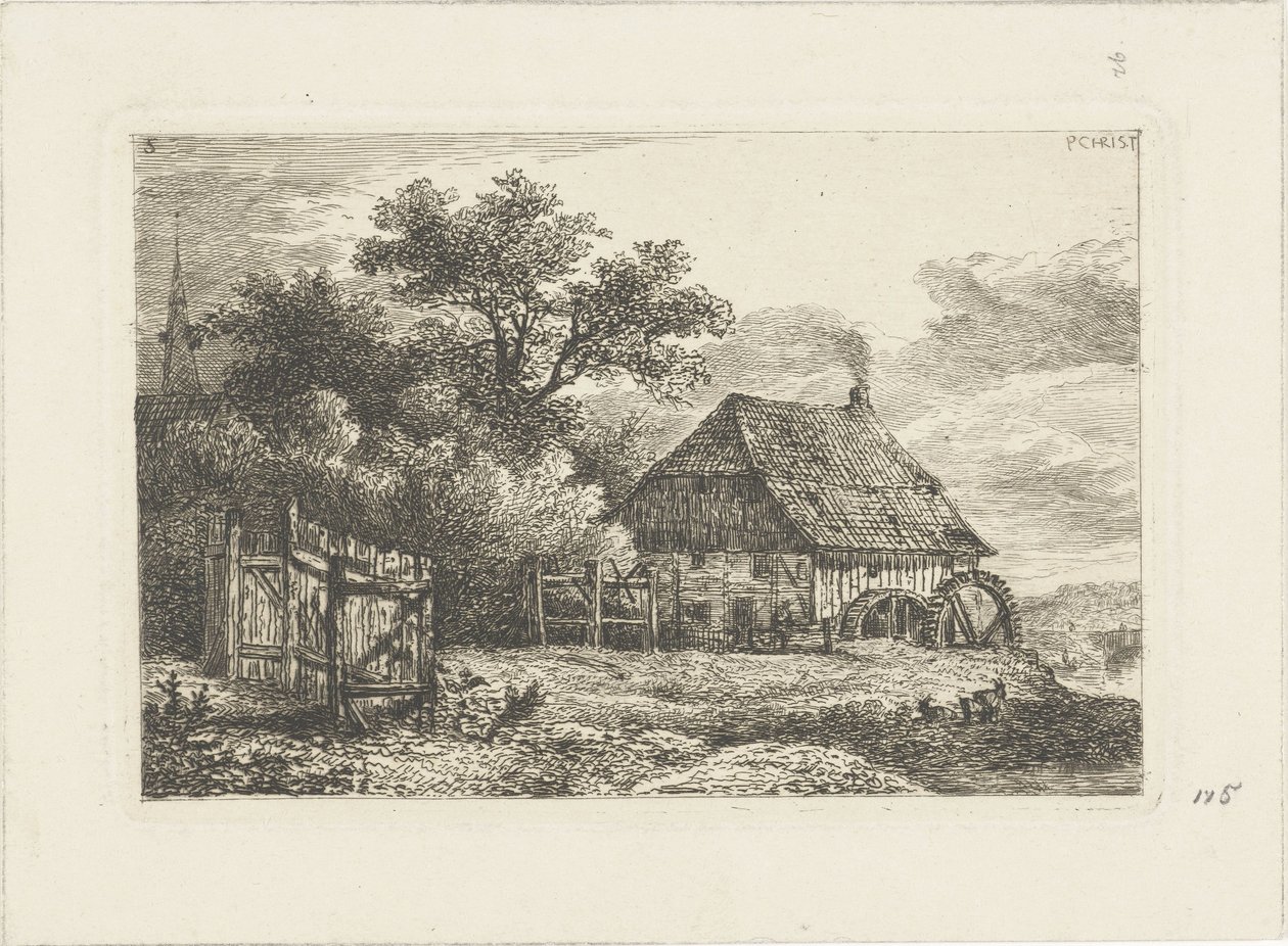 Paisagem com moinho de água
Paisagens aquáticas (título da série) de Pieter Casper Christ