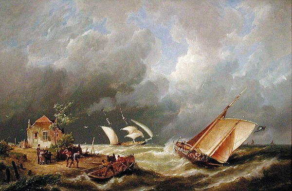 Casa de campo na Ilha de Borkum de Pieter Christiaan Cornelis Dommelshuizen