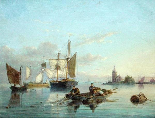 Na Ilha de Texel, Holanda de Pieter Christiaan Cornelis Dommelshuizen