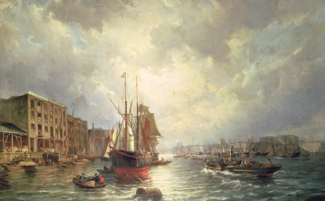 A piscina de Londres, 1861 de Pieter Christiaan Cornelis Dommelshuizen