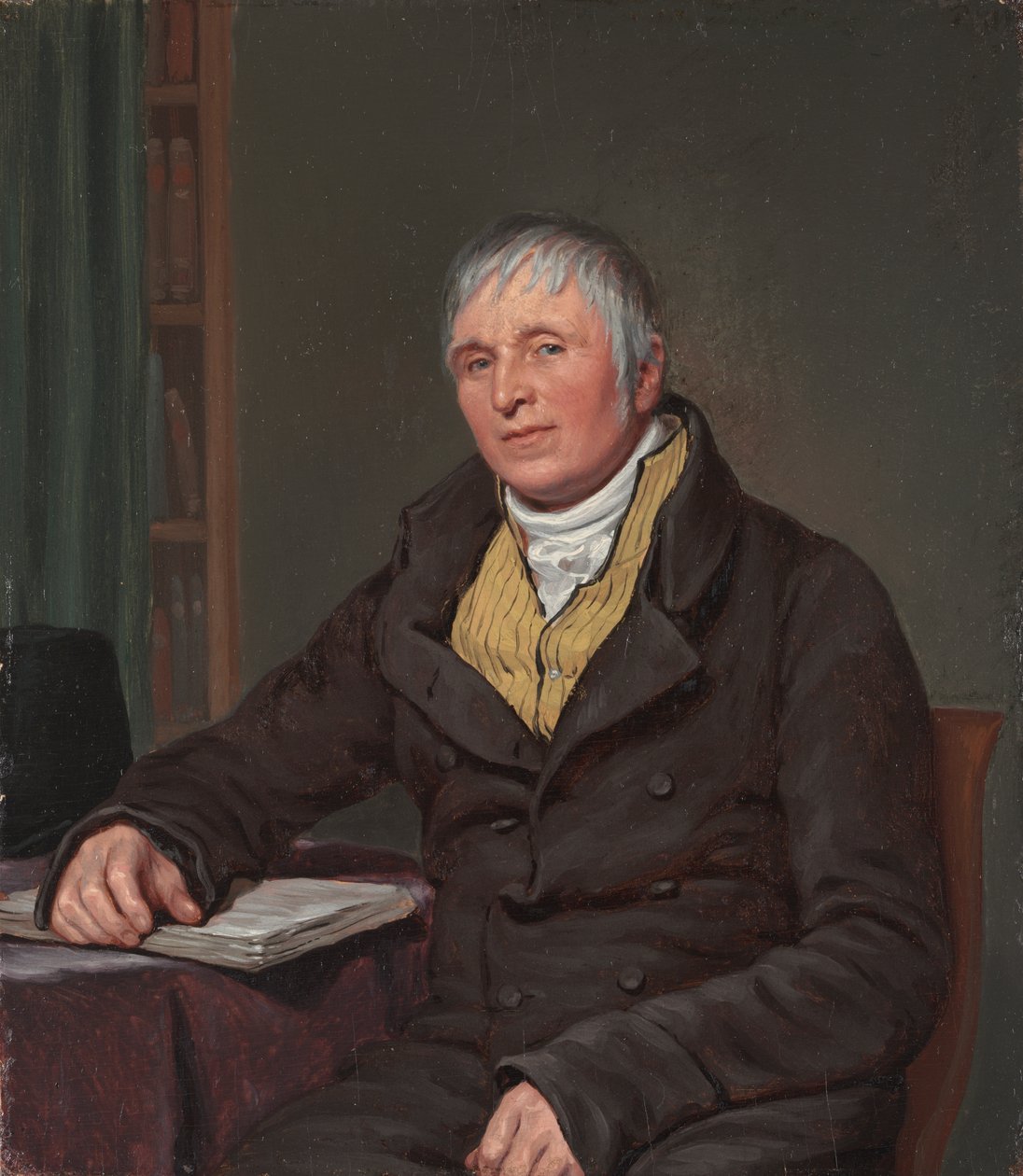 Charles Thompson, c.1818 (óleo sobre painel de madeira) de Pieter Christoffel Wonder