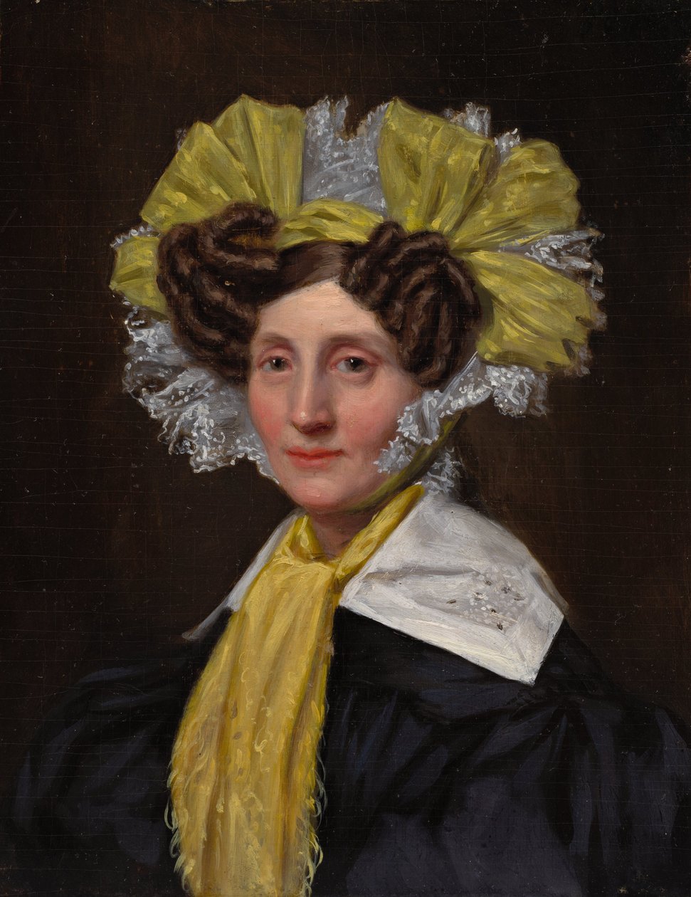 Mrs. Pearson (possivelmente Sarah Thompson Pearson), c.1837 (óleo sobre painel de madeira) de Pieter Christoffel Wonder