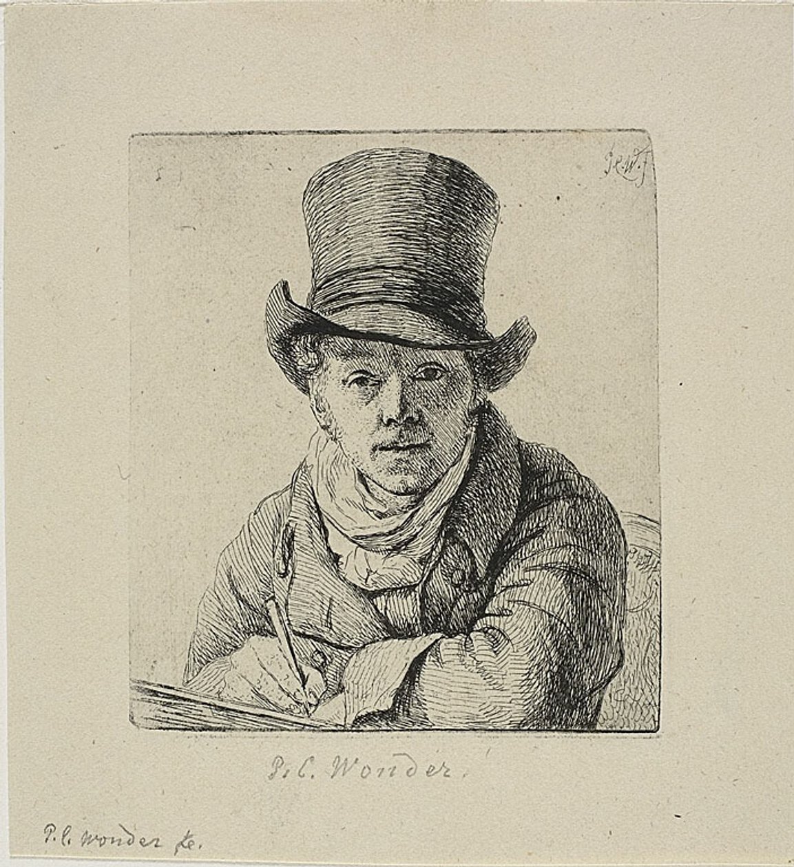 Autorretrato de Pieter Christoffel Wonder