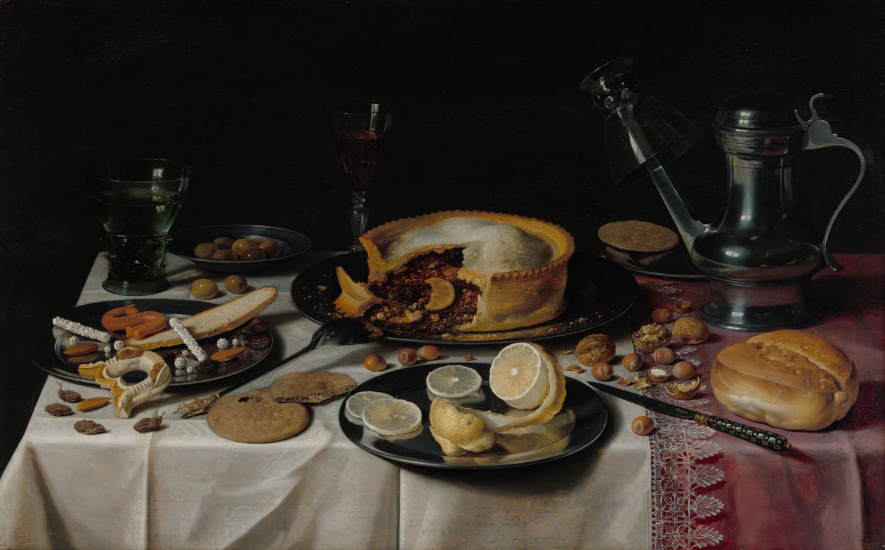 Natureza morta, cerca de 1625. de Pieter Claesz
