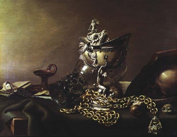 Natureza Morta com um Nautilus de Pieter Claesz