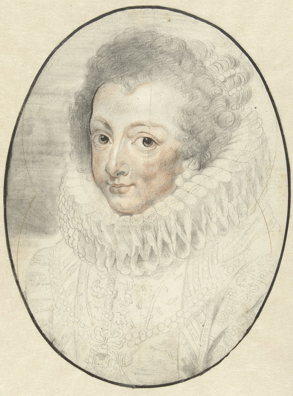 Retrato de Elizabeth, consorte de Filipe IV de Espanha de Pieter Claesz. Soutman