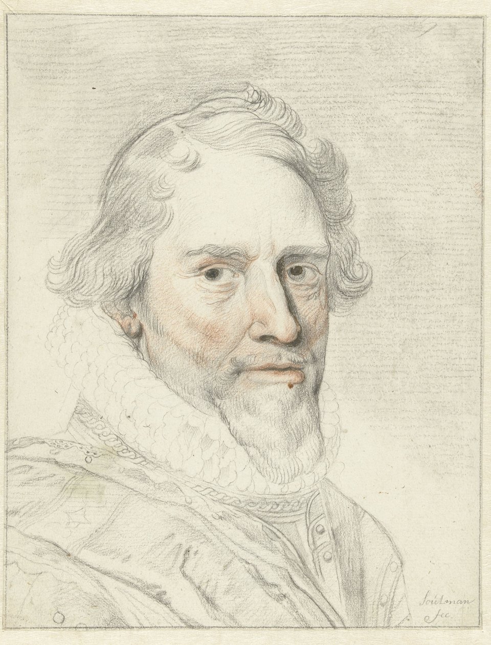 Retrato do príncipe Maurits de Pieter Claesz. Soutman